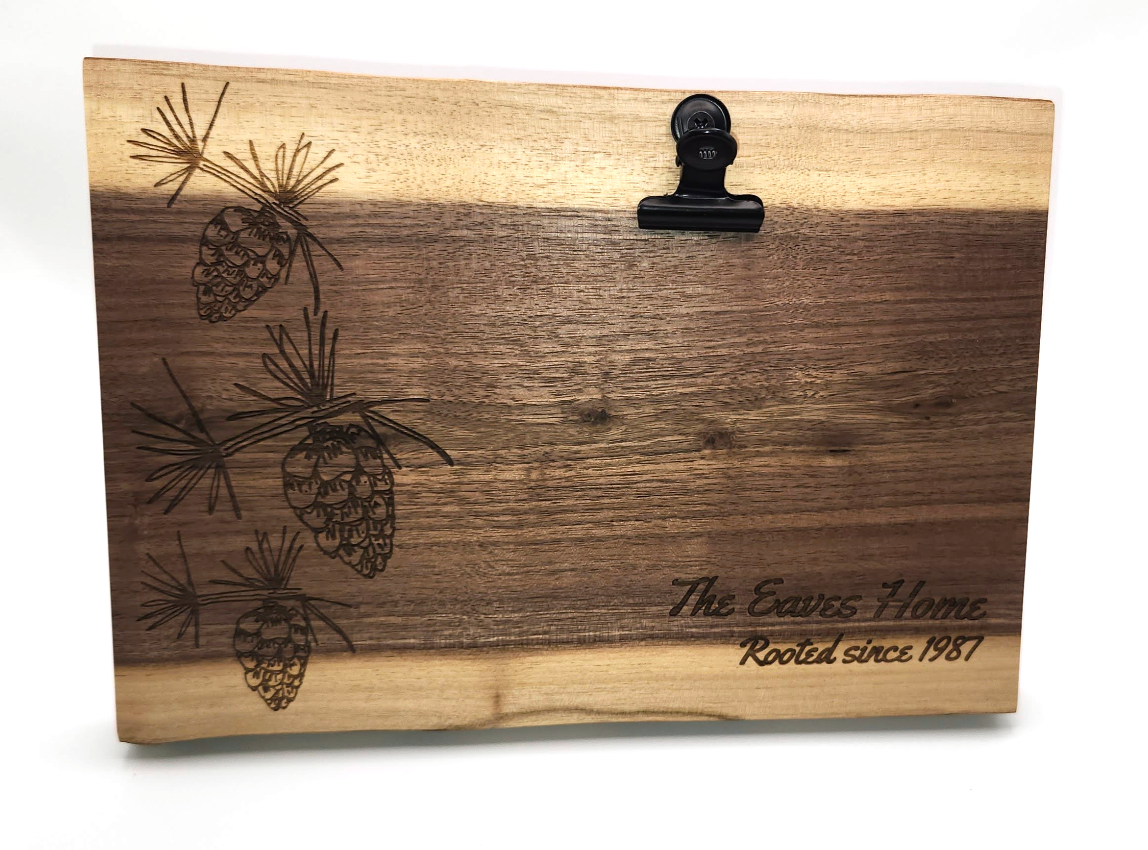 Live Edge Walnut Recipe Board - Image 2